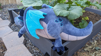 Sleepy Time Dragon - Deep Blue