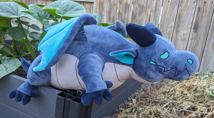 Sleepy Time Dragon - Deep Blue