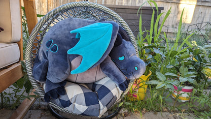 Sleepy Time Dragon - Deep Blue