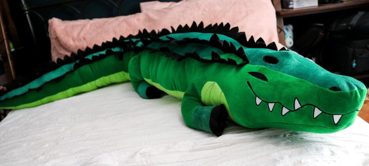 Giant plush shop alligator